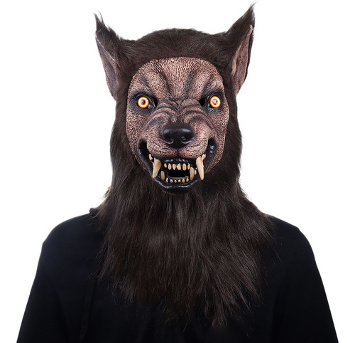 Máscara De Terror De Hombre Lobo Cosp Espeluznante De A