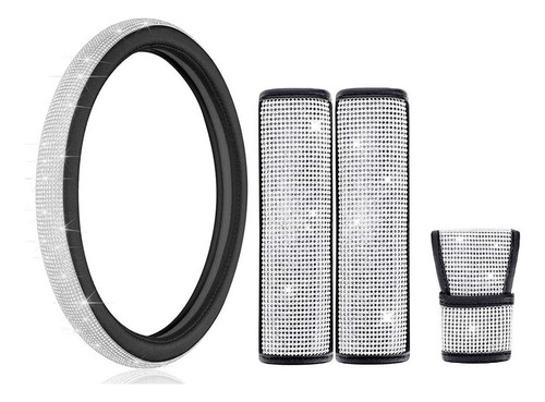Para Decoración Coche Para Mujer Funda Volante Diamante