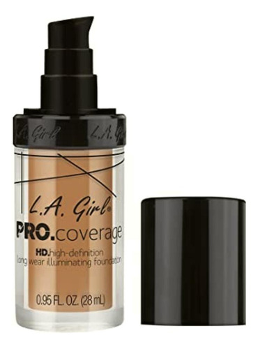 L.a. Girl Pro Coverage Liquid Foundation, Beige, 0.95 Fluid