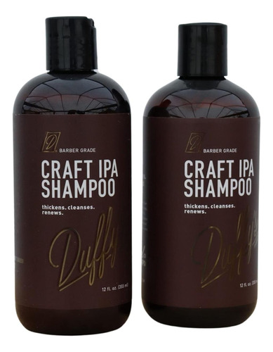 Shampoo Duffys Brew Beer, Pacote De 2 Produtos Para Cuidados