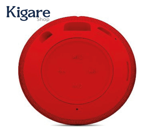 Bocina Bluetooth Fm/usb Redonda Rojo Brobotix