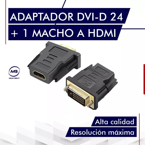 Adaptador DVI-D Macho 24+1 a HDMI Hembra