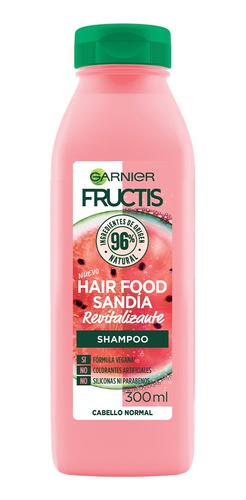2 Pzs Garnier Sandia Shampoo Hair Food Fructis 300ml