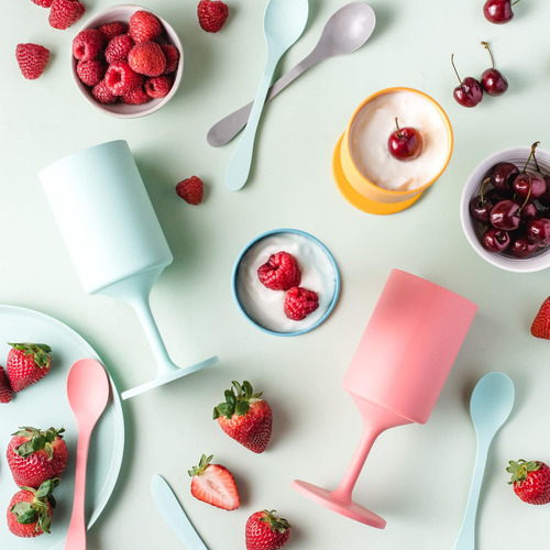 Knork Eco Party Bundle, Copa De Vino Al Aire Libre, Juego De