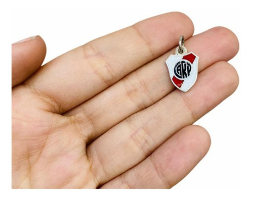 Dije Escudo River Plate Plata Mediano Deportes Futbol Regalo