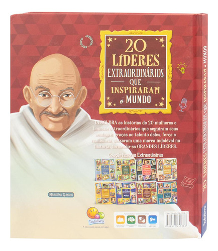 Histórias Extraordinárias: 20 Líderes Extraordinários Que Inspiraram O Mundo, De Moon Srl., Vol. 1. Editorial Todolivro, Capa Dura, Edição 1 Em Português, 2024