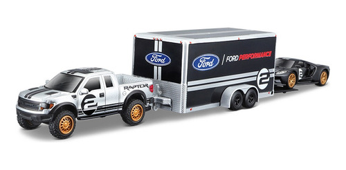 Ford Raptor F150 Remolque 3 En 1 Miniatura Metal Coche 1 [u]