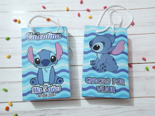 Bolsitas Stich Y Ángel Con Manija 