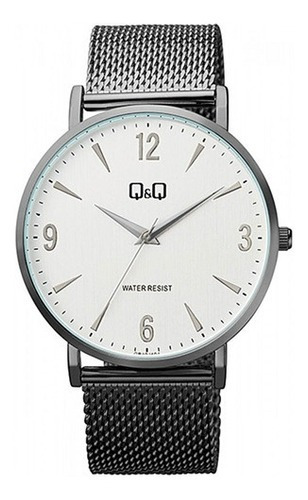 Relógio Q&q By Citizen Masculino Analógico Prateado C212j212 Cor da correia Preto Cor do bisel Preto Cor do fundo Branco