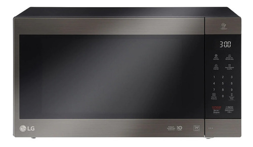 Microondas Grill LG MS2097HST Inverter negro 56L 127V