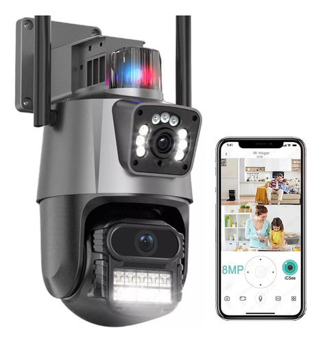 Camera Jgl P11 Wifi Segurança 6 Mp 4k Lente Dupla Vigilância