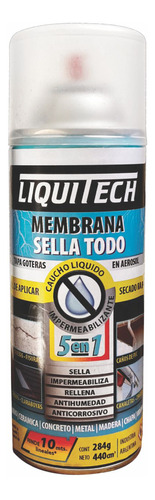 Membrana Sellador De Caucho En Aerosol Liquitech 420ml