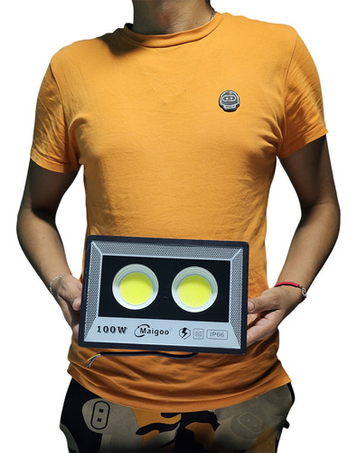 Lampara Led Tipo Reflector Para Exterior 100w Cob Perla