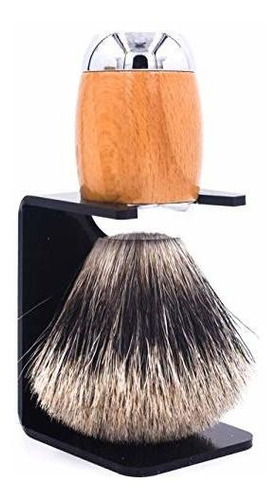 Imagen 4 de 4 de Taconic Shave's 100% 3-band Pure Badger Luxury Shaving Brush