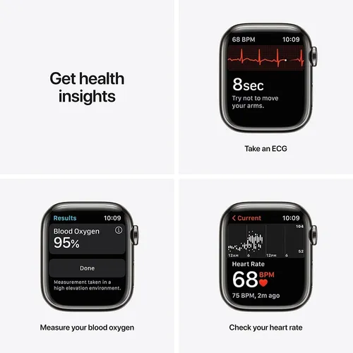 Apple Watch Series 7 45 Acero Graphite Milanese Loop 4g