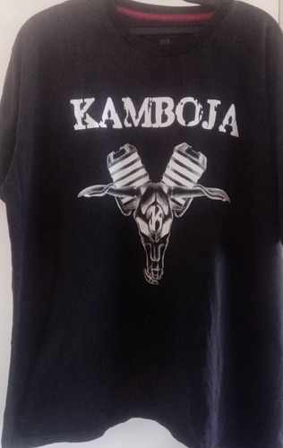 Camiseta Banda Kamboja (usada) Capa Do Disco Hard Rock Br