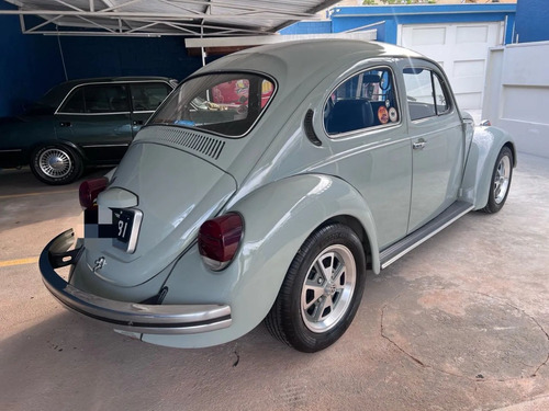 Vw Fusca 1981 1300l Cinza Carrara Placa Preta Raro Estado