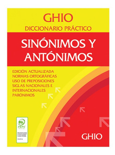 Libro Diccionario Ghio Practico Sinonimo Y Antonimo /947