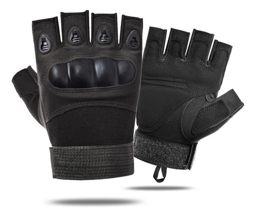 Guantes Medio Dedo Antideslizantes Ciclismo Moto Táctico