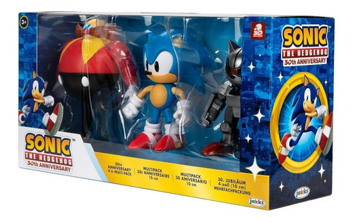 Sonic Hedgehog - Multipack Sonic Dr Eggman Y Mecha Sonic 4