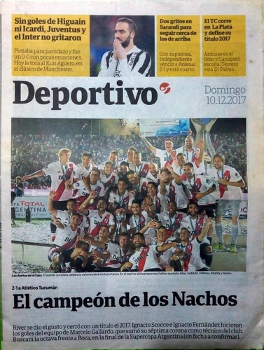 River Plate Campeón Copa Argentina 2017.  Suplemento Clarín