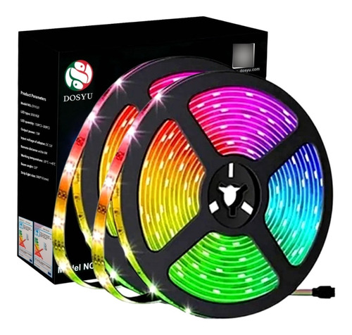 Tira Led Multicolor Luces Decorativas 300led Contra Agua 10m Color de la luz RGB