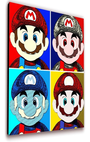 Imagen 1 de 3 de Cuadro 50x30cms Decorativo Super Mario 2!!!