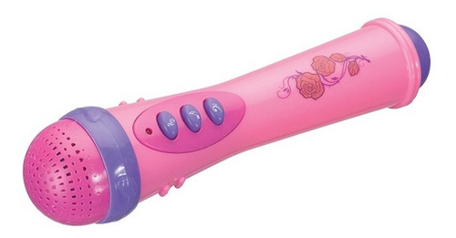 Brinquedo Microfone Musical Infantil Com Luz E Som Menina
