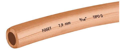 Rollo 15m De Tubo Flexible De Cobre De 5/16´´ Foset 48156