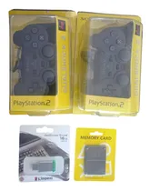 Comprar Memory Card Ps2 16mb + 2 Joysticks Play 2 + Pen 16