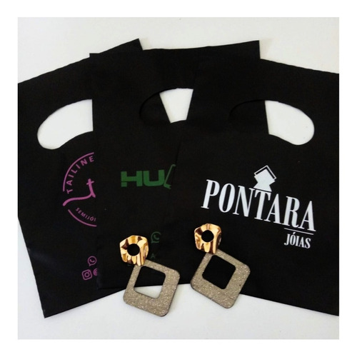 Sacola Plástica Personalizada 16x20 (0,12) Promoção 500 Unid