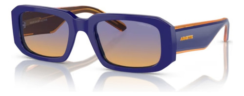 Gafas de sol - Arnette - Thekidd - An4318 12392h 53 con marco azul y naranja, varilla cincuenta, lentes azules y naranjas, diseño cuadrado