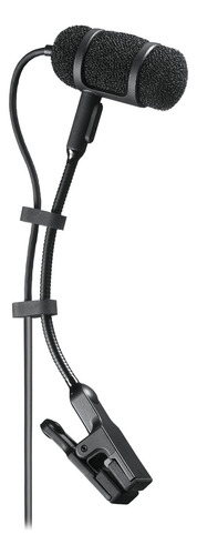 Microfone Audio Technica Pro35 Clip Sax Percussão C/ Nota Cor Preto