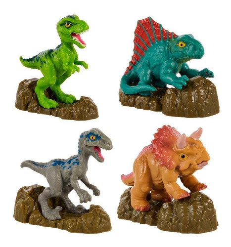 Mini Figuras Jurassic World Mattel Surtido