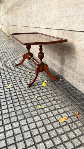 Mesa Ratona De Sala Sheraton Doble Pata Marrón (Usado)