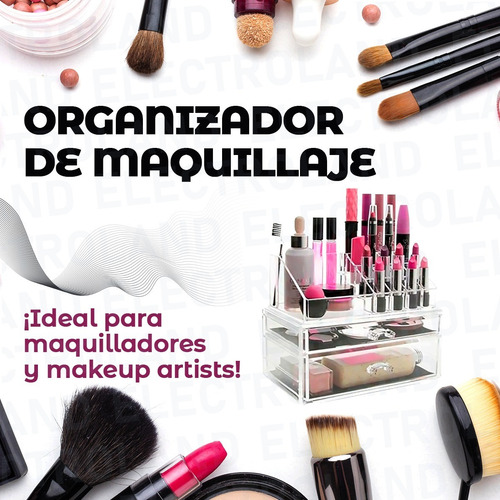 Imagen 7 de 10 de Organizador De Maquillaje Cosméticos Cajones Divisiones