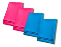 Comprar Kit 4 Toallon Secado Rapido 80x130 Portatil 2 Celeste 2 Rosa
