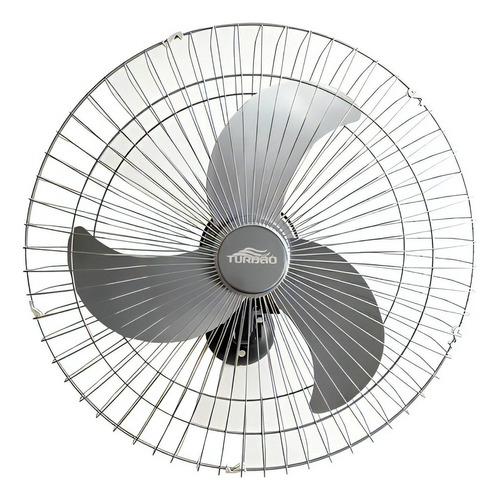 Ventilador De Parede Oscilante 60cm Prata Turbão 200w Bivolt Cor Das Pás Prata Cor Da Estrutura Prata Diâmetro 60 Cm Voltagem 110v/220v