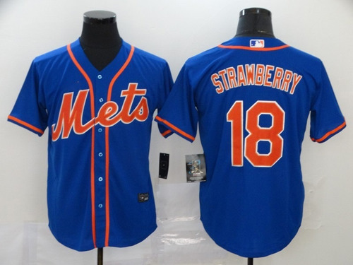 Imagen 1 de 2 de Camiseta Casaca Baseball Mlb New York Mets Strawberry