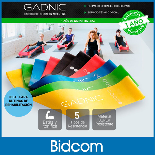 Set Kit Bandas Fitness Isometricas Accesorios Ejercicio