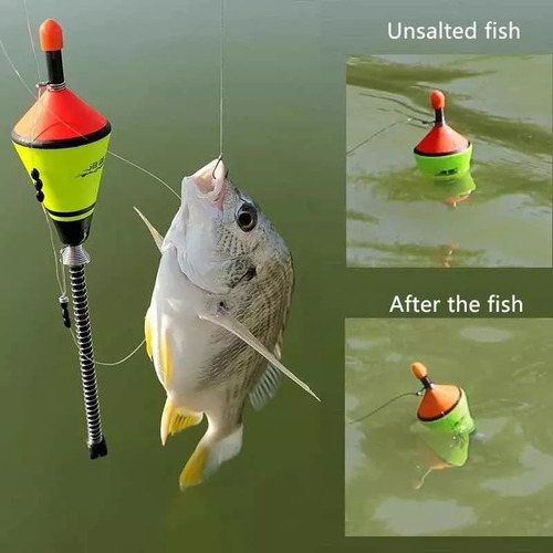2 Dispositivos Automáticos De Resorte Flotante De Pesca
