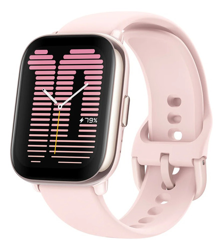 Smartwatch Amazfit Active Gps Llamadas 1,75'' Amoled Pink Malla Rosa