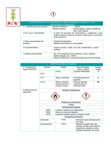 Imagen 4 de 9 de Bidon 20 L Alcohol 96° Puro De Caña. Gratis Envío Todo Mx.