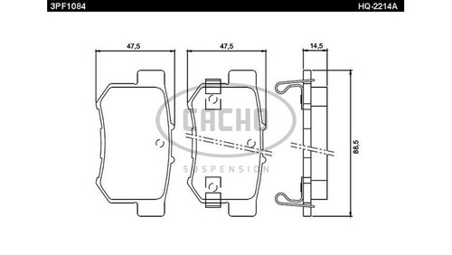 Pastilla De Freno Trasera P/ Honda S2000 99/...