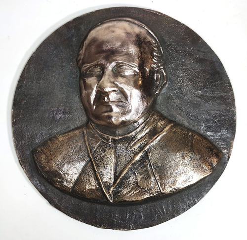 Papa Pio Xi - Medalhão De Bronze