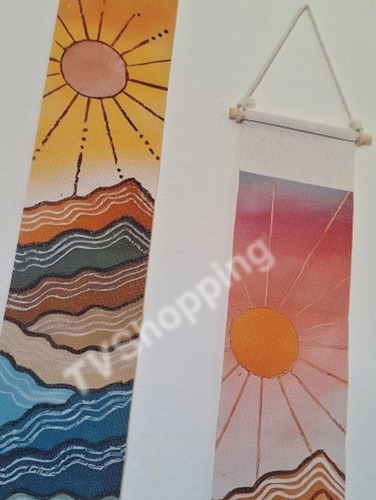 Tapiz De Macramé Bohemio Para Pared Decoración Hogar Dormito