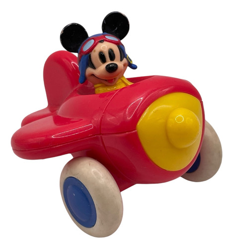 Avioncito Con Llantas De Mickey Mouse Figura Original Disney (Usado)