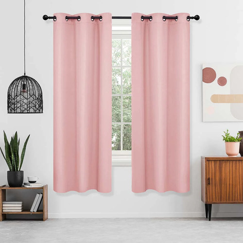 Cortina De Oxford Sala/quarto 300x170 * Valor Em Atacado Cor Rosa