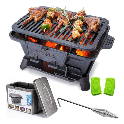 Ironmaster Ci-1608 Pro - Parrilla Hibachi De Hierro