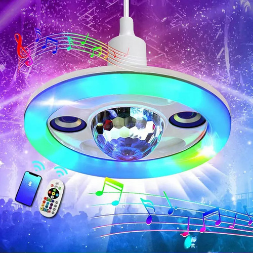 Lámpara Techo Led Rgb 36w Con Bocina Bluetooth 1